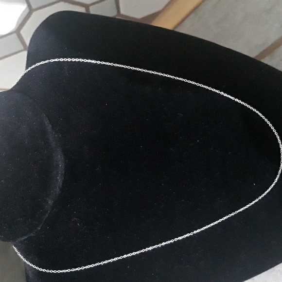 Sterling Silver Baby Rolo Chain 18" - Picture 1 of 7